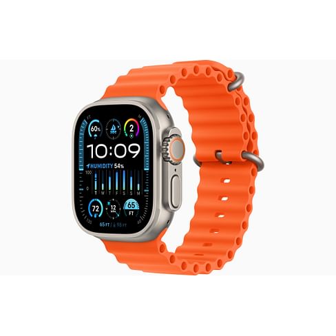 New Watch Ultra 2 GPS + Cellular, 49mm Titanium Case with Orange Ocean Band Apple MT653