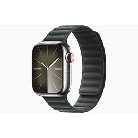 Watch Series 9 GPS + Cellular, 41mm Silver Stainless Steel Case with Evergreen Magnetic Link - S/M Apple MTJ53