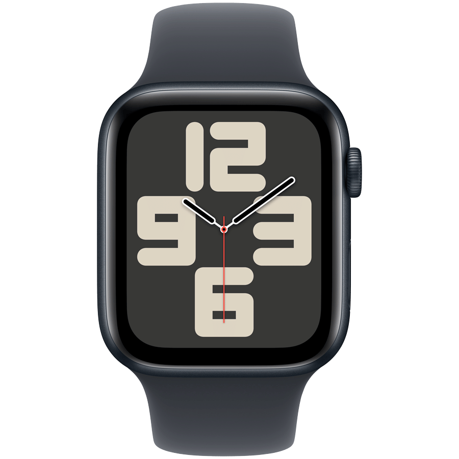 Apple Watch SE 2024 GPS 40mm Midnight Aluminium Case with Midnight Sport Band - S/M Apple MXE73