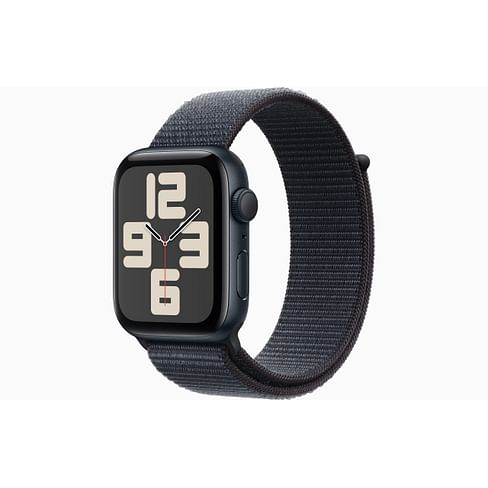 Watch SE GPS Gen.2 (2024), 44mm Midnight Aluminum Case with Ink Sport Loop Apple MXEP3