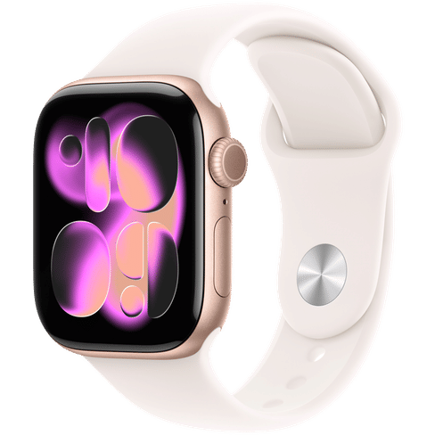 Watch Series 11 GPS 42mm Rose Gold Aluminium Case with Light Blush Sport Band - S/M Apple MEU04
