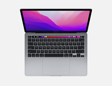 Custom 13-inch MacBook Pro: Apple M2 chip with 8-core CPU and 10-core GPU, 16GB unified memory, 512GB SSD - Space Grey Apple