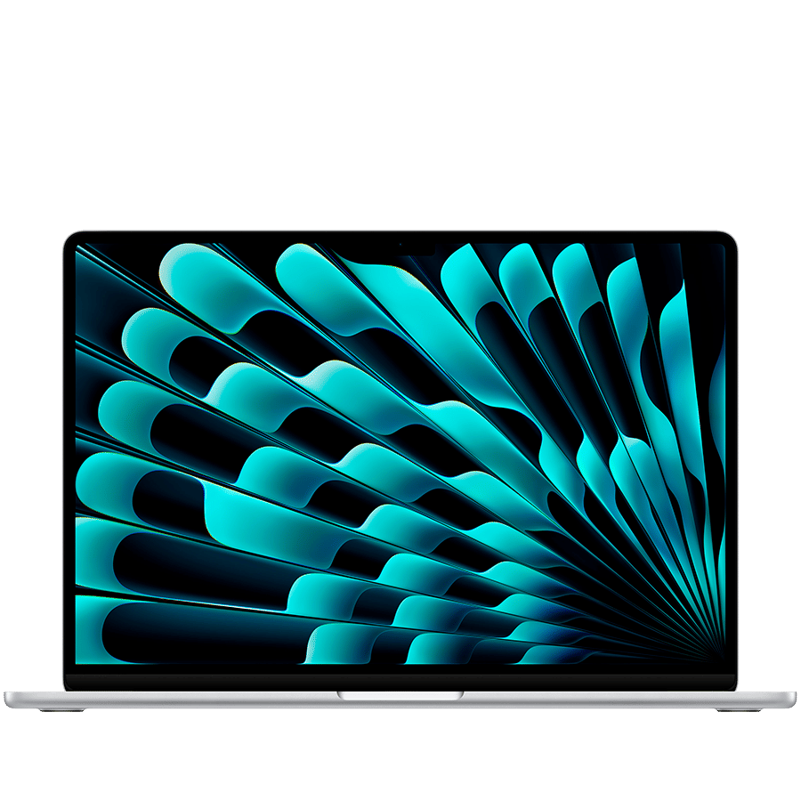 15-inch MacBook Air: Apple M4 chip with 10-core CPU and 10-core GPU, 16GB, 512GB SSD - Silver Apple MW1H3