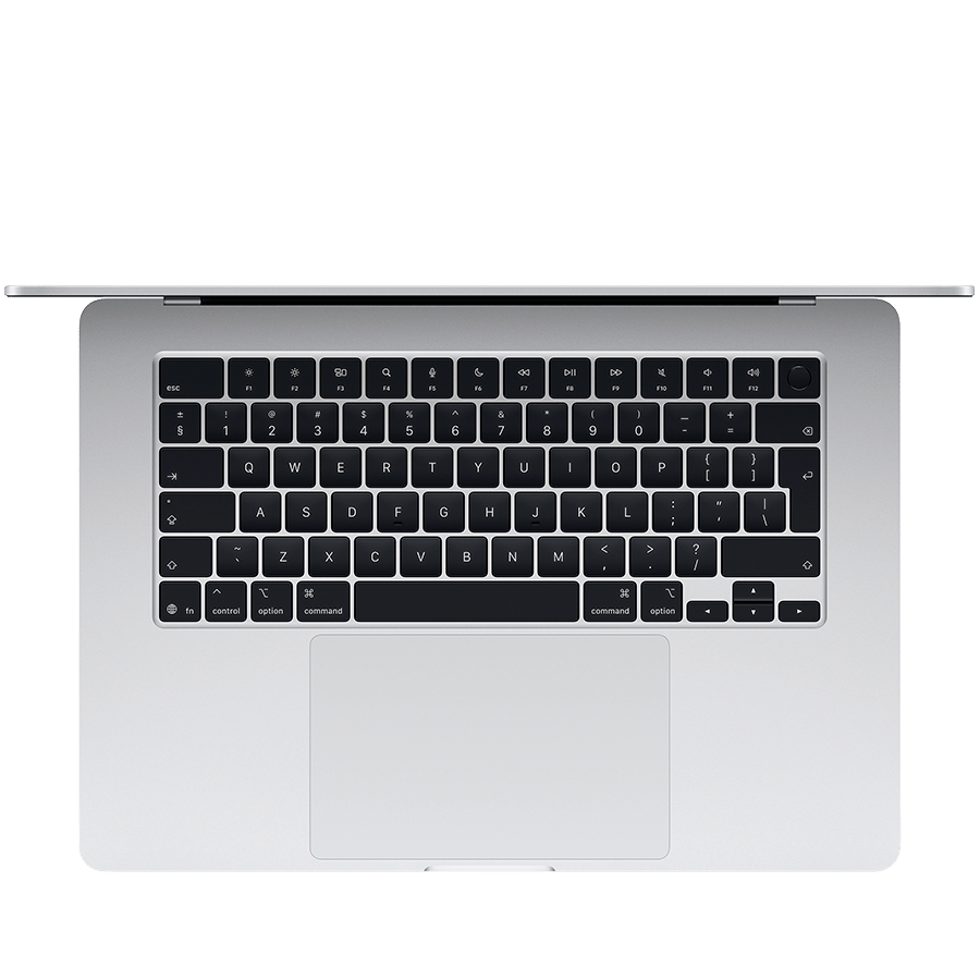 15-inch MacBook Air: Apple M4 chip with 10-core CPU and 10-core GPU, 16GB, 512GB SSD - Silver Apple MW1H3