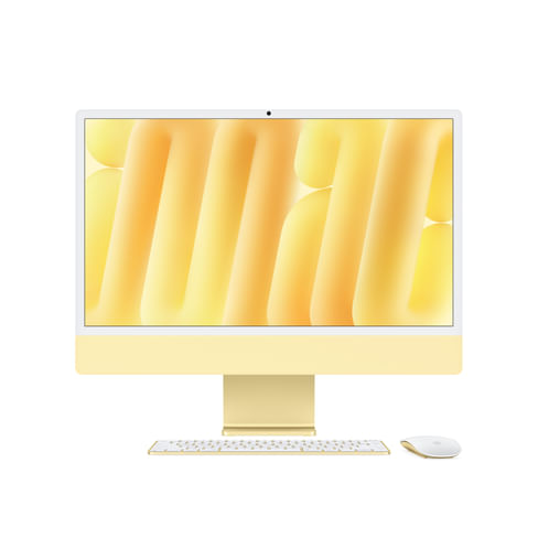 IMac 24" M4, 10-core CPU, 10-core GPU, 24GB RAM, 512GB SSD, Four Thunderbolt 4 ports, Gigabit Ethernet - Yellow (Touch ID) Apple