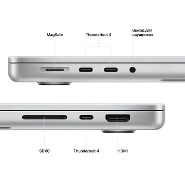 14-inch MacBook Pro: M2 Pro with 12-core CPU, 19-core GPU, 16GB Unified Memory, 1TB SSD Storage - Silver Apple MPHJ3