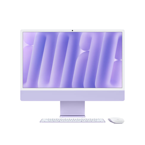 IMac 24" M4, 10-core CPU, 10-core GPU, 16GB RAM, 256GB SSD, Four Thunderbolt 4 ports, Gigabit Ethernet - Purple (Touch ID) Apple
