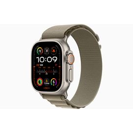 New Watch Ultra 2 GPS + Cellular, 49mm Titanium Case with Olive Alpine Loop - Medium Apple MT5T3