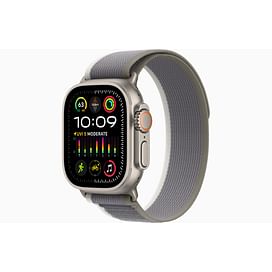 New Watch Ultra 2 GPS + Cellular, 49mm Titanium Case with Green/Gray Trail Loop - M/L Apple MT5Y3