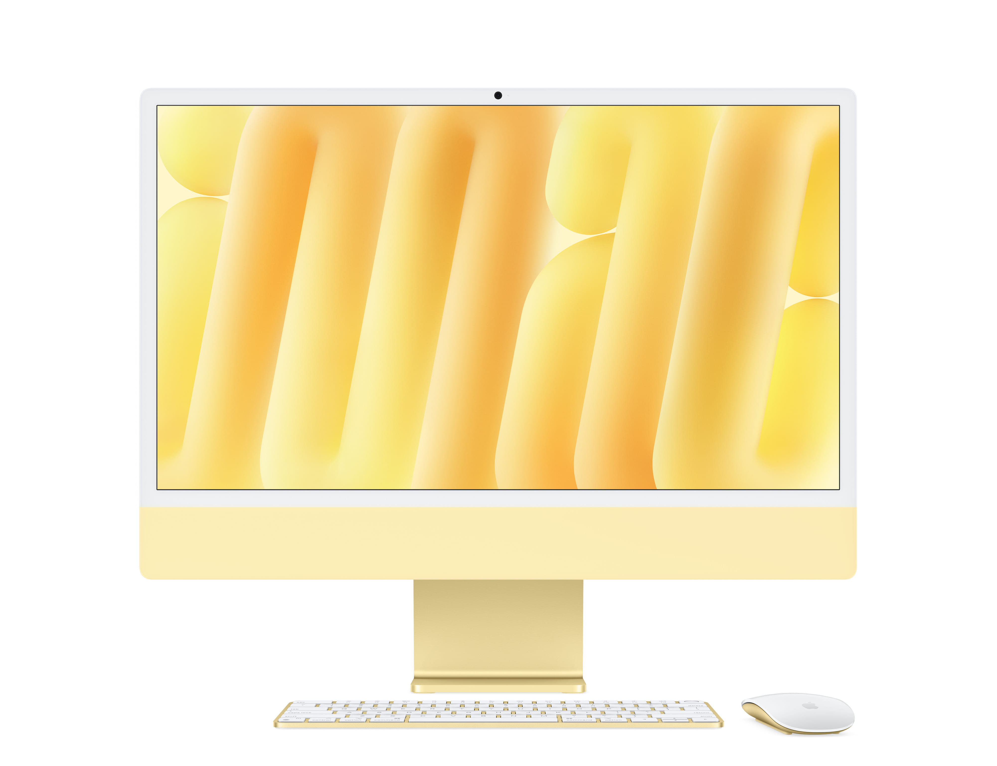IMac 24" M4, 10-core CPU, 10-core GPU, 16GB RAM, 256GB SSD, Four Thunderbolt 4 ports, Gigabit Ethernet - Yellow (Touch ID) Apple