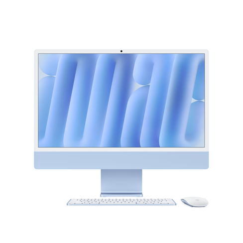 IMac 24" M4, 8-core CPU, 8-core GPU, 16GB RAM, 256GB SSD, Two Thunderbolt / USB 4 ports - Blue Apple MWUF3