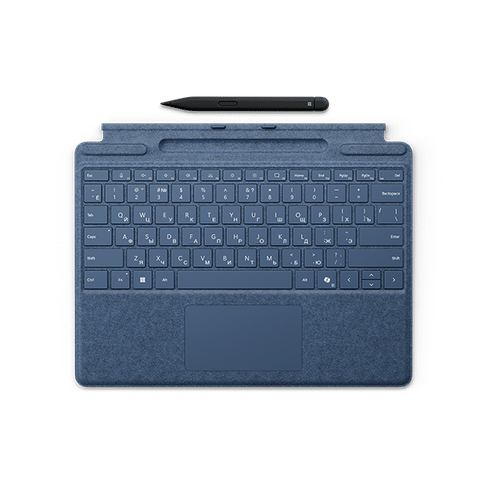 Surface Pro Keyboard with Slim Pen and key for Copilot - Sapphire Microsoft