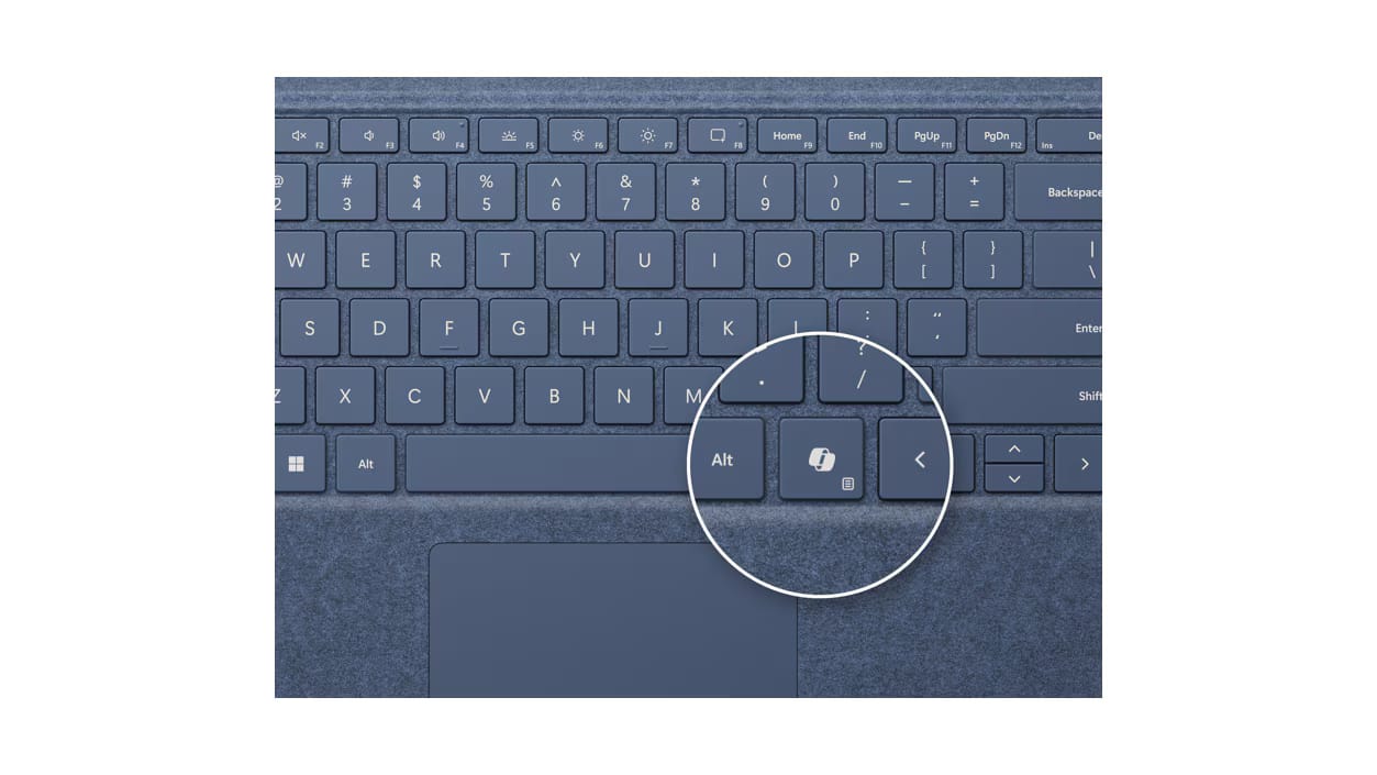 Surface Pro Keyboard with Slim Pen and key for Copilot - Dune Microsoft