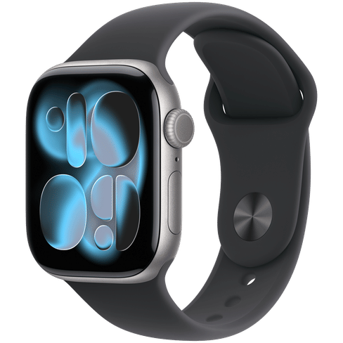 Watch Series 11 GPS 42mm Space Grey Aluminium Case with Black Sport Band - S/M Apple MEQW4