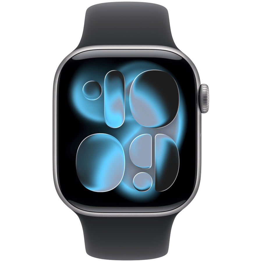 Watch Series 11 GPS 42mm Space Grey Aluminium Case with Black Sport Band - S/M Apple MEQW4