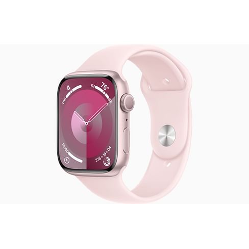 New Watch Series 9 GPS, 45mm Pink Aluminum Case with Light Pink Sport Band Apple MT3U3