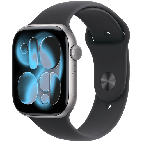 Watch Series 11 GPS 46mm Space Grey Aluminium Case with Black Sport Band - M/L Apple MEV44