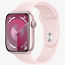 Watch Series 9 GPS, 45mm Pink Aluminum Case with Light Pink Sport Band - M/L Apple MR9H3