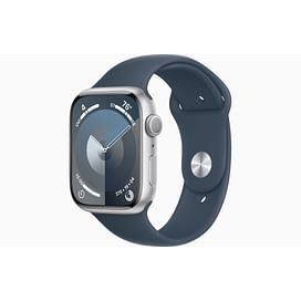 Watch Series 9 GPS, 45mm Silver Aluminum Case with Storm Blue Sport Band Apple MT3Q3