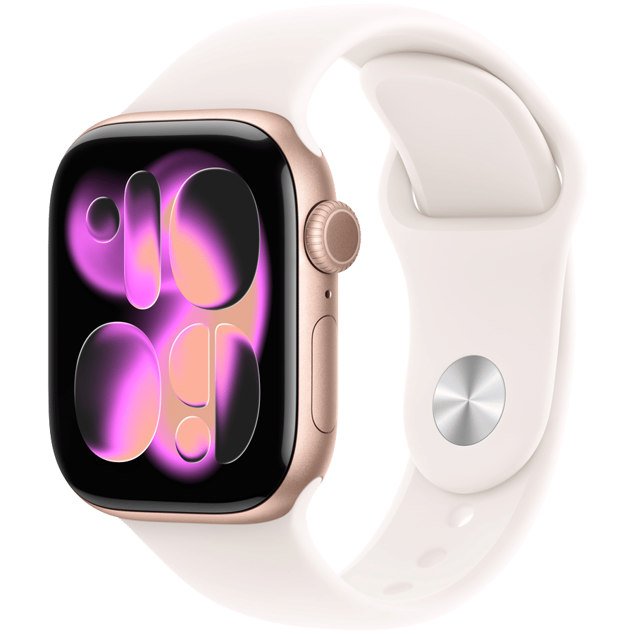 Watch Series 11 GPS 42mm Rose Gold Aluminium Case with Light Blush Sport Band - M/L Apple MEU44
