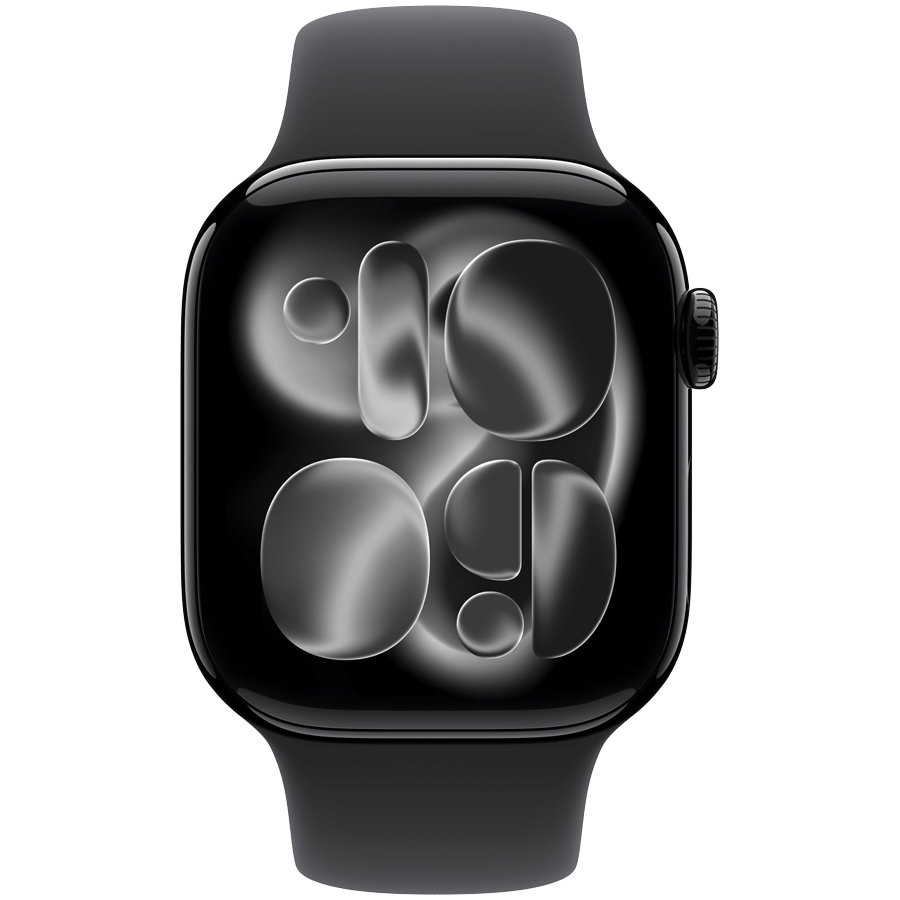 Watch Series 11 GPS 42mm Jet Black Aluminium Case with Black Sport Band - S/M Apple MEQT4