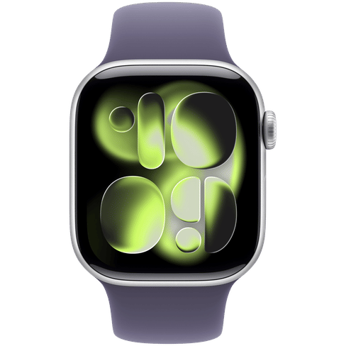 Watch Series 11 GPS 42mm Silver Aluminium Case with Purple Fog Sport Band - M/L Apple MEU74