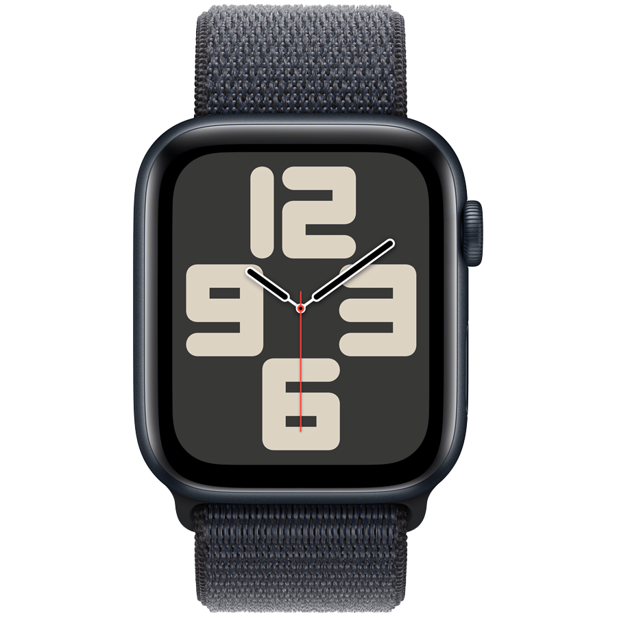 Apple Watch SE 2024 GPS 44mm Midnight Aluminium Case with Ink Sport Loop Apple MXEP3