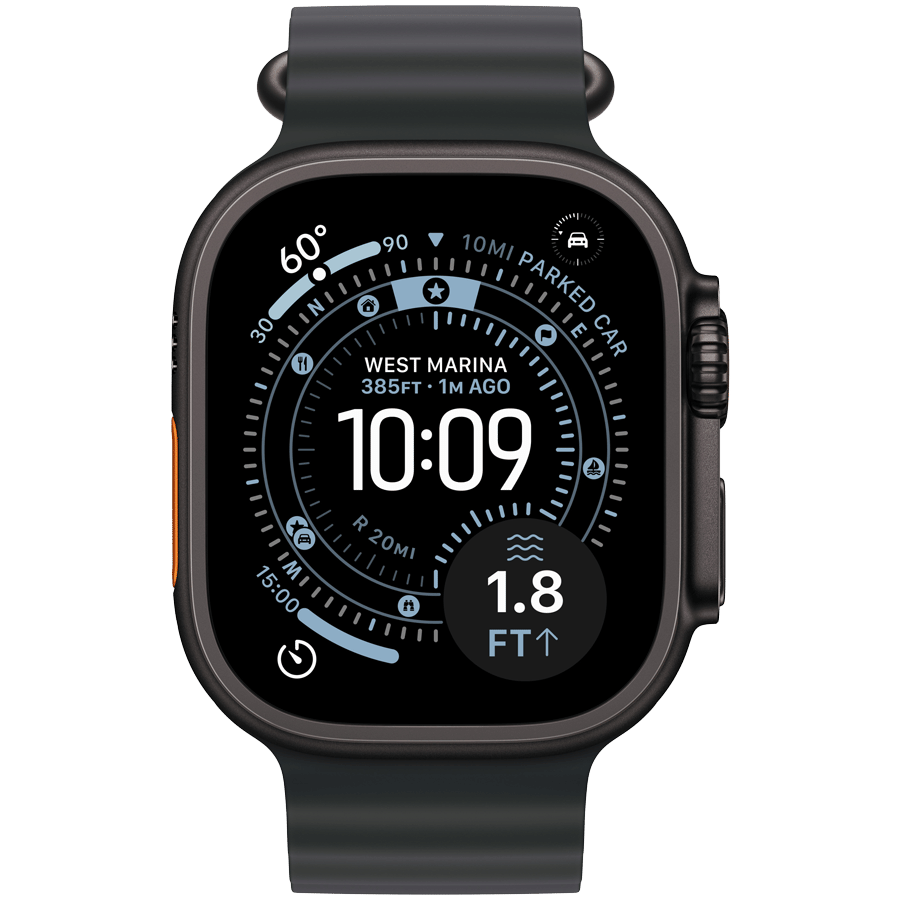 Watch Ultra 3 GPS + Cellular 49mm Black Titanium Case with Black Ocean Band Apple MF0J4
