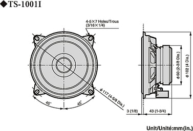 Акустическая система Pioneer TS-1001I