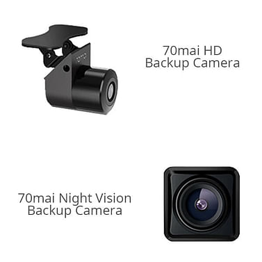 Автомобильный видеорегистратор Xiaomi 70Mai Rearview Dash Cam Wide (Midrive D07) + Reversing Cam (Midrive RC05)