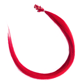 Прядь натуральных волос, 10 шт Алый