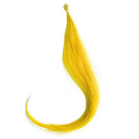 Прядь натуральных волос, 10 шт Желтый