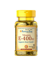 Puritan's Pride	Vitamin E-180 mg (400 IU)	50 softgels Puritan’s Pride