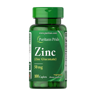 Puritan's Pride	Zinc Gluconate 50 mg	100 caps Puritan’s Pride