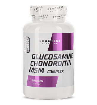 Для суставов Progress Nutrition Glucosamine Chondroitin MSM 90tabs. Progress Nutrition