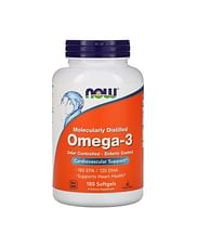 Омега 3NOW	Omega-3 Odor Controlled - Enteric Coated	180 softgels NOW