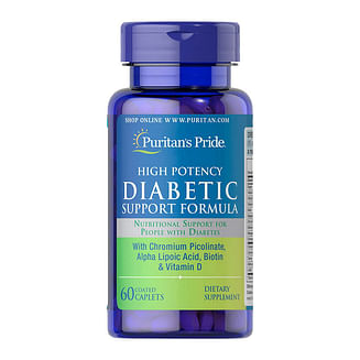 Активное долголетие	Puritan's Pride	Diabetic high potency support formula	60 caplets NOW