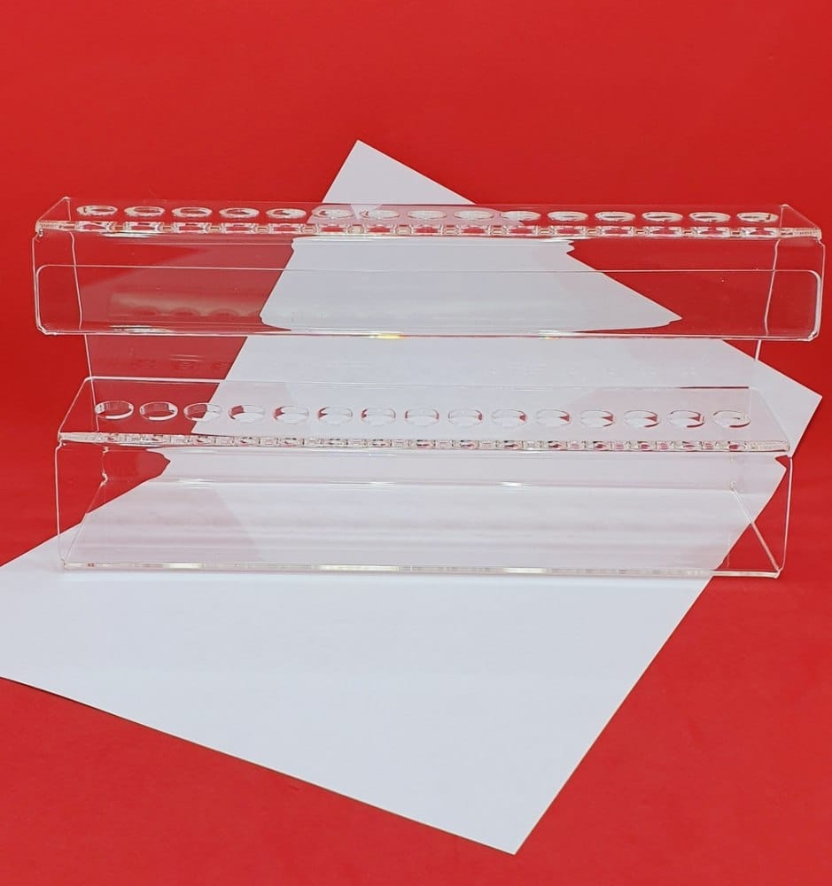 Вертикальная подставка для 15 кистей Frida Line Прозрачная