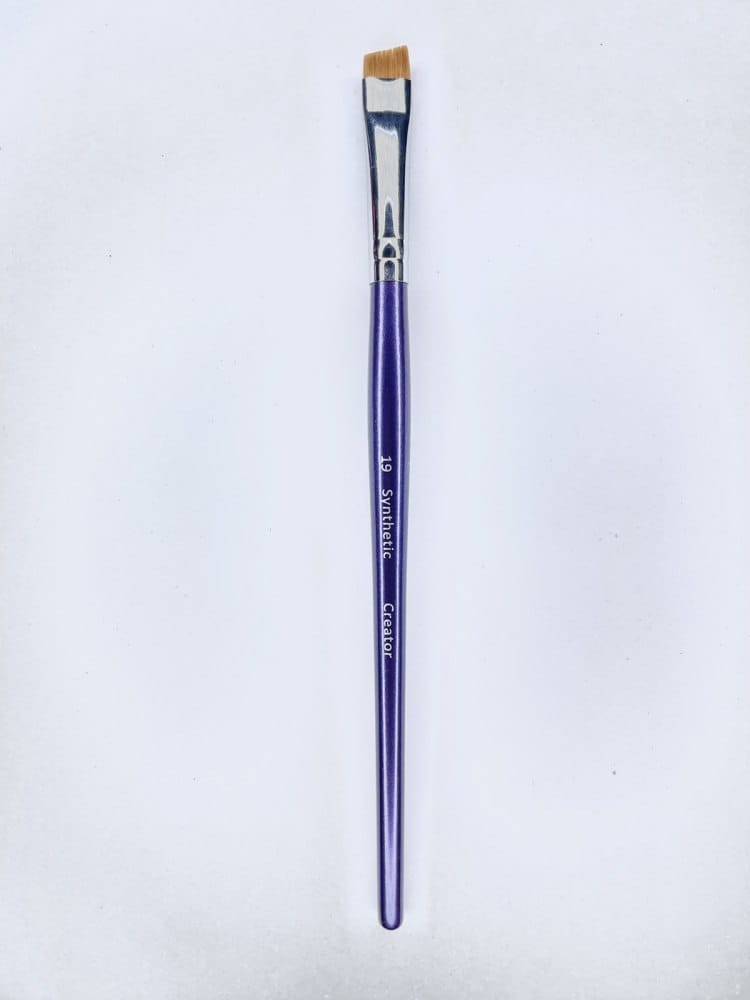 Кисть для бровей №19 Synthetic Скосый ворс