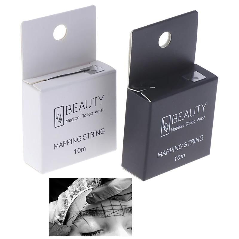 Нить окрашенная для прорисовки эскиза Mapping String Innovator Cosmetics Black 10m