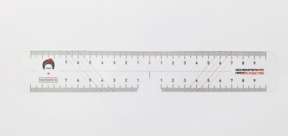 Линейка для разметки эскиза бровей широкая Frida Line