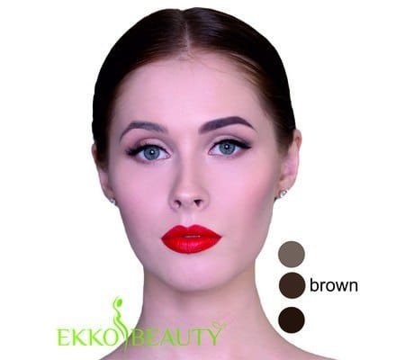 Набор хны 6 оттенков EkkoBeauty для окрашивания бровей