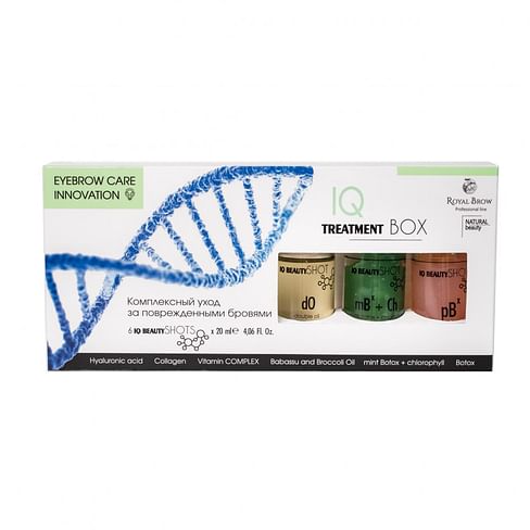 Комплексный уход за поврежденными бровями Royal Brow IQ Treatment