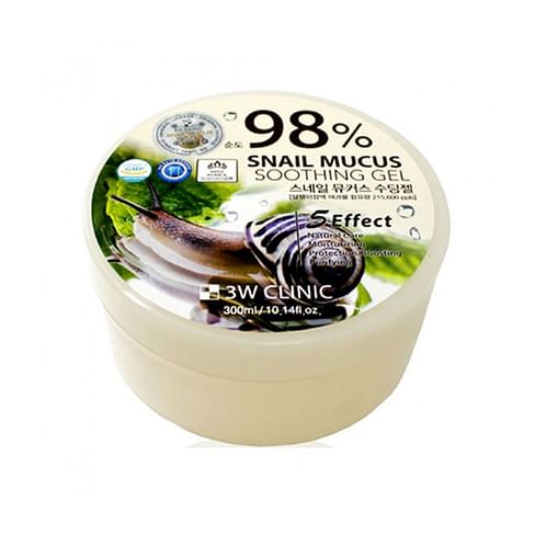 Гель универсальный УЛИТОЧНЫЙ МУЦИН, 300 мл 3W CLINIC Snail Soothing Gel 98%