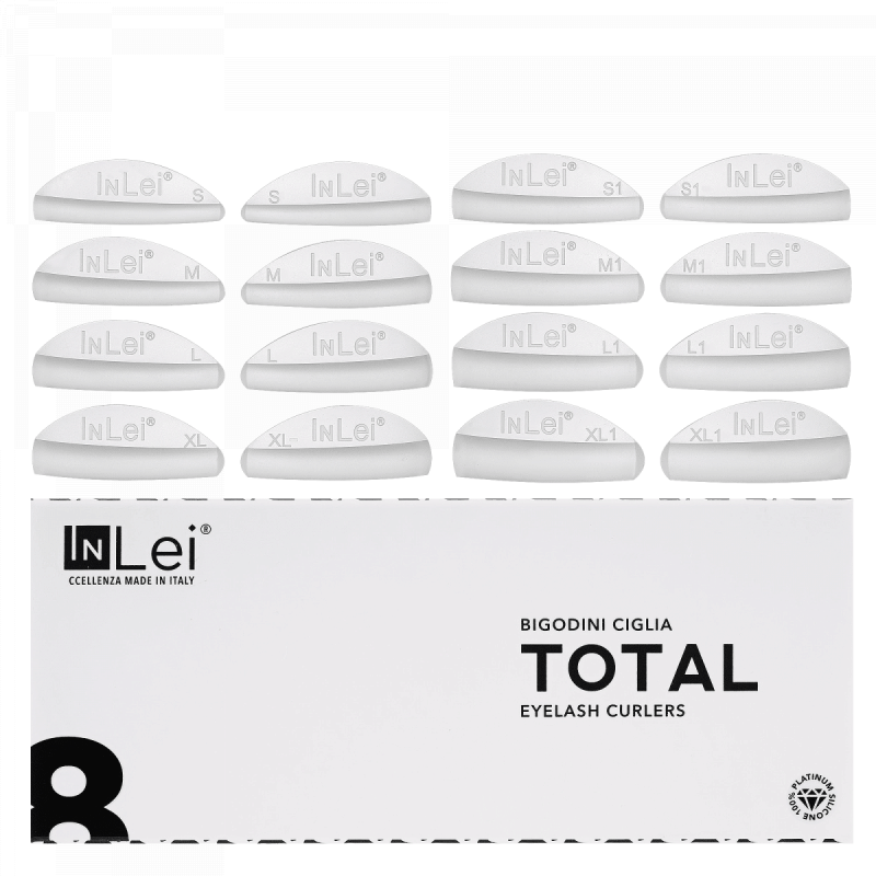 Набор силиконовых валиков для ламинированич ресниц 8 пар In Lei Total 8