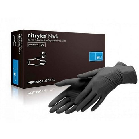 Перчатки нитриловые black Nitrylex 100 шт
