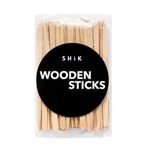 Деревянные шпатели для нанесения воска 100 шт Shik Wooden Sticks