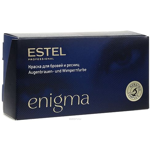 Краска для бровей и ресниц /набор для окрашивания/ СКИДКА -50% Estel ENIGMA иссиня-чёрный