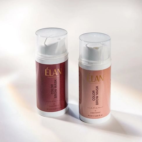 Тонирующая маска для бровей 2в1 Elan Professional Line Color Brow Mask Выберите оттенок