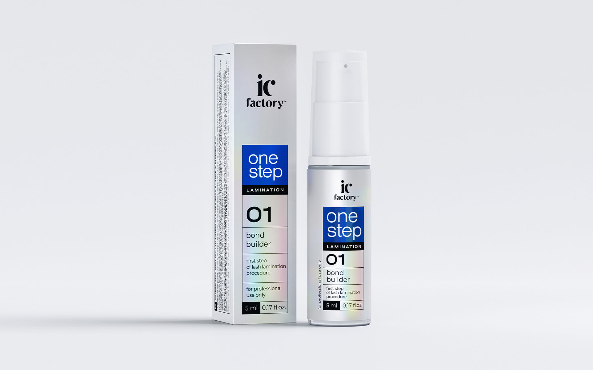 Набор составов для ламинирования ресниц IC FACTORY Innovator Cosmetics ONE STEP BOND BUILDER и VOLUME FILLER